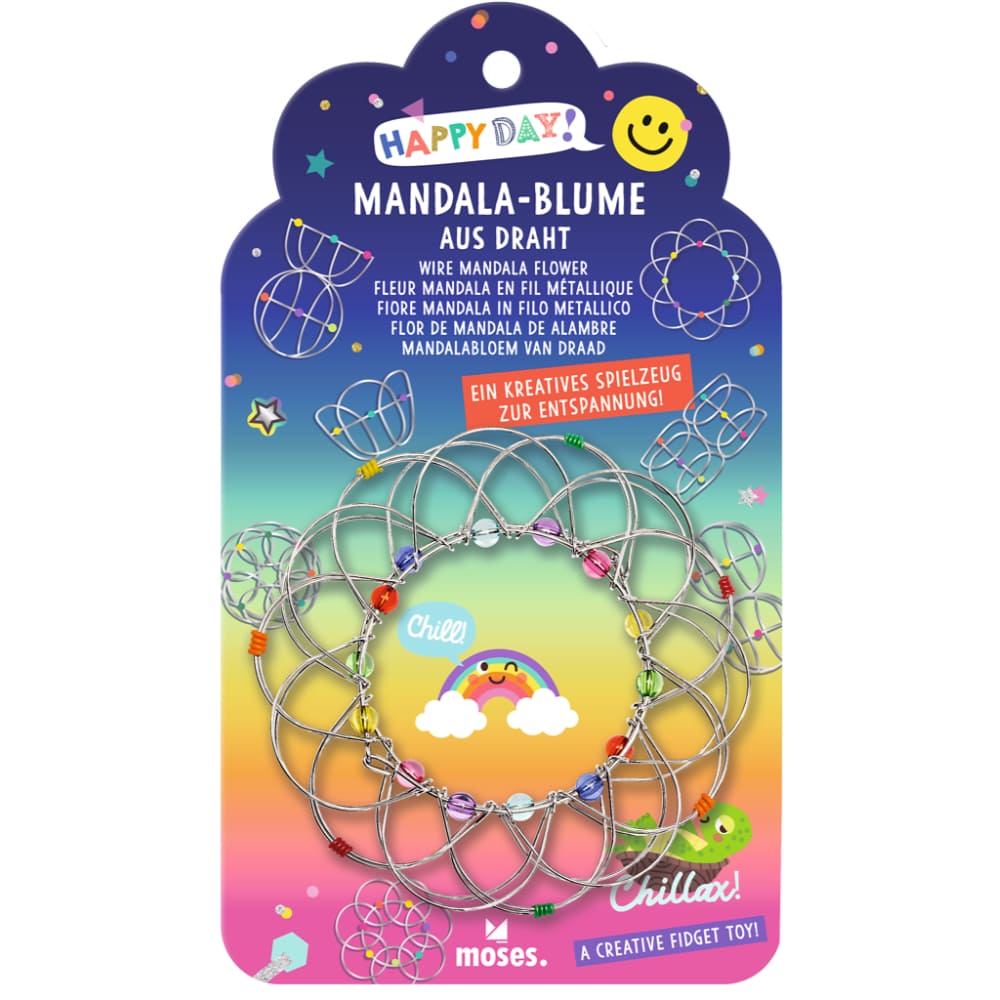 Flor de mandala de alambre