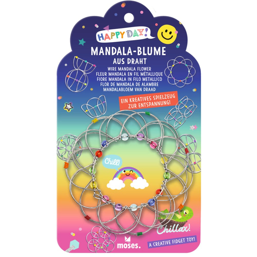 Flor de mandala de alambre