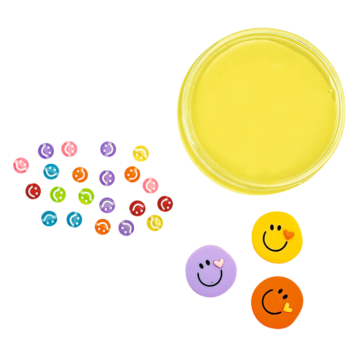 Slime con pequeñas piezas divertidas