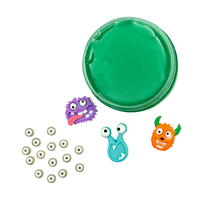 Slime con pequeñas piezas divertidas