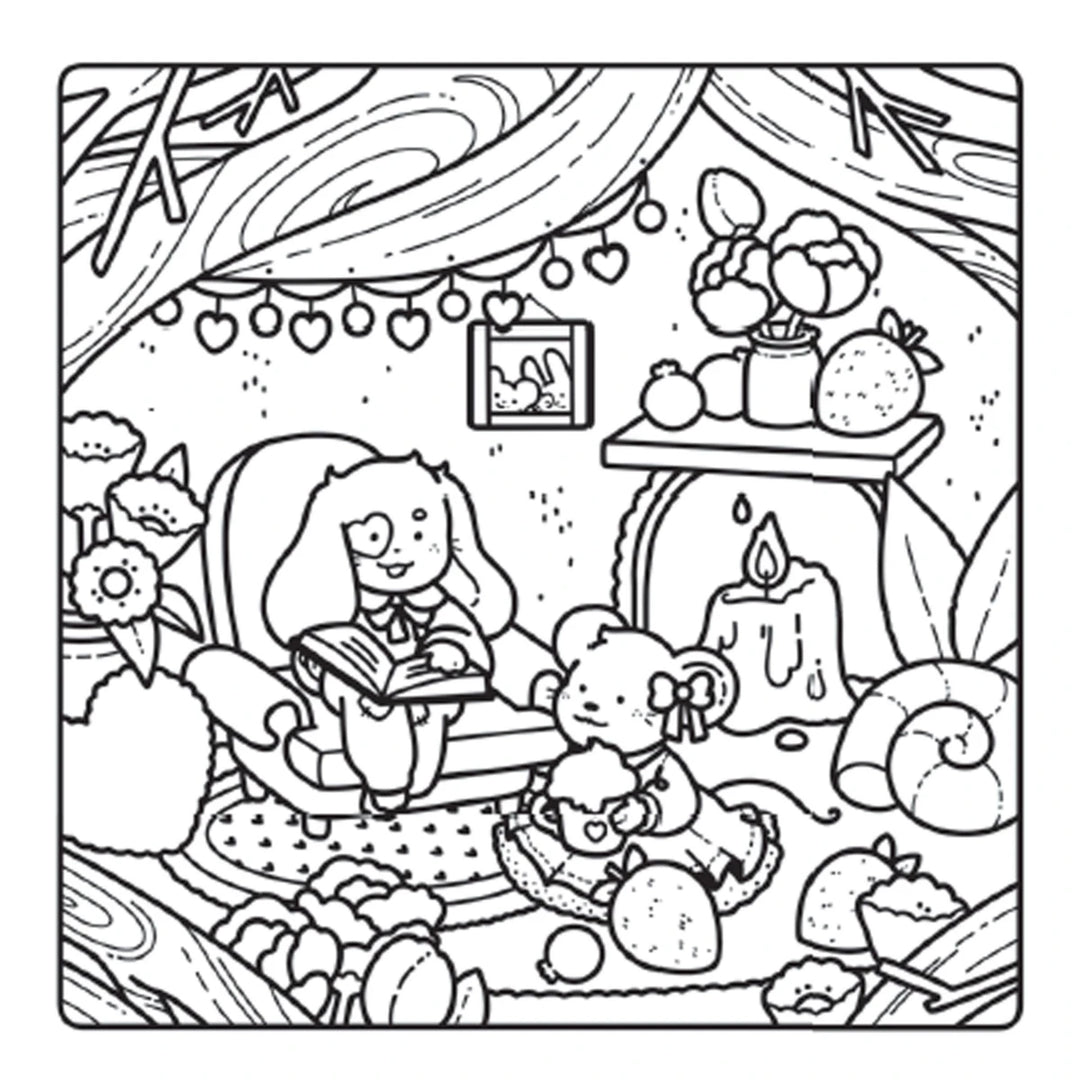 Cuaderno Cozy : colorea un universo tierno y acogedor
