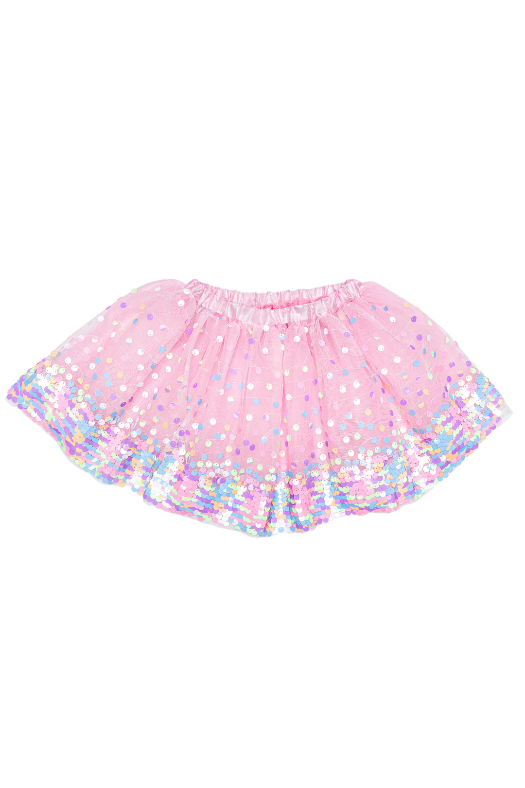 Falda de lentejuelas de fiesta, Rosa/Neón, TALLA US 4-6
