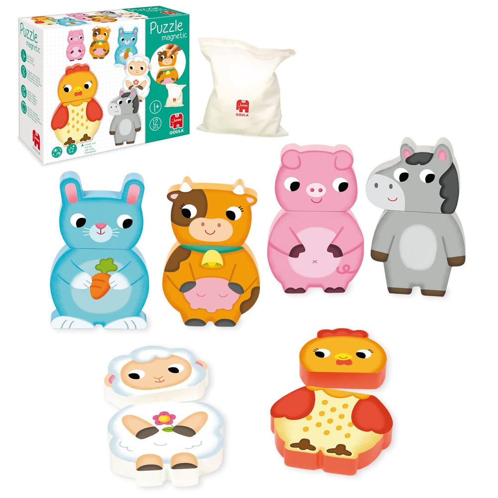 Puzzle Magnético Madera : la Granja