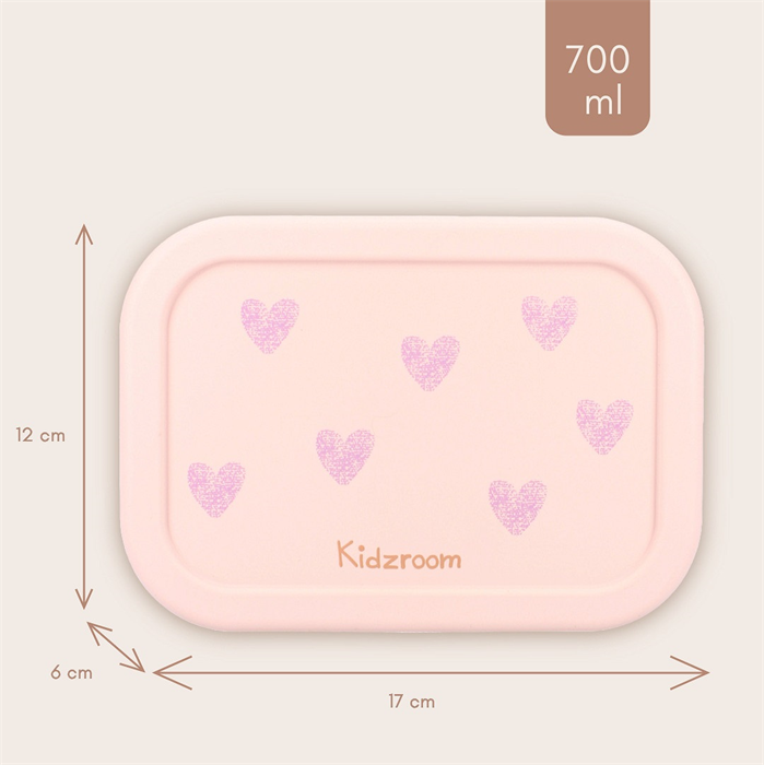 Fiambrera Corazones - Pink