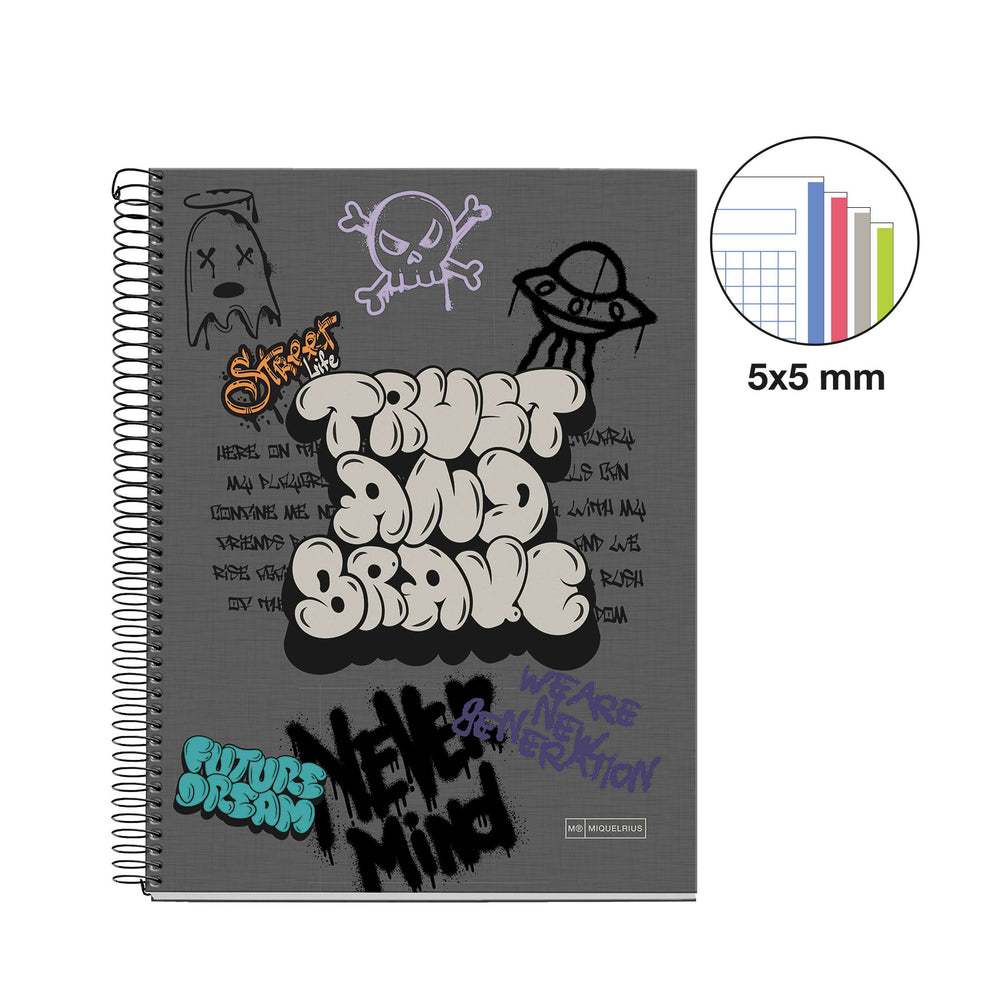 Cuaderno NB4 A4 120 CLA 70G Graffitti