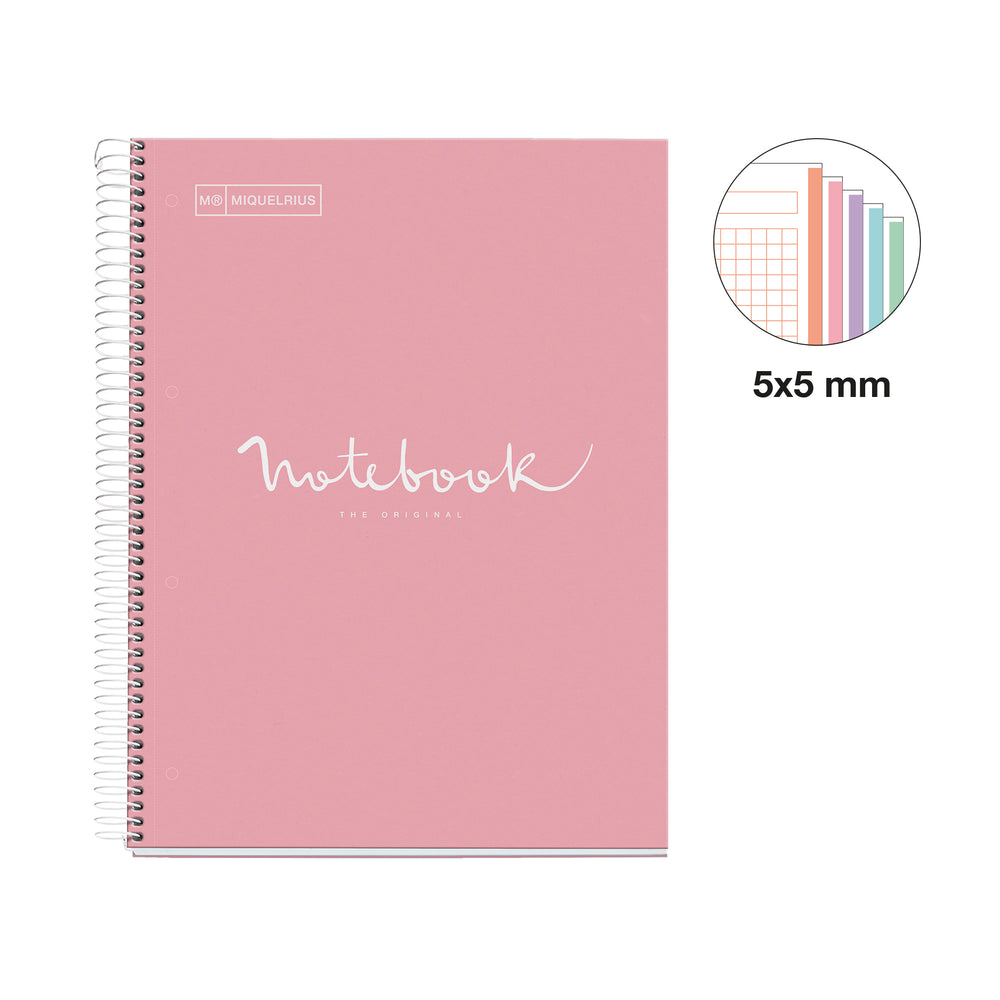 Cuaderno NB5 A4 120 CLA 90G Emotions Rosa