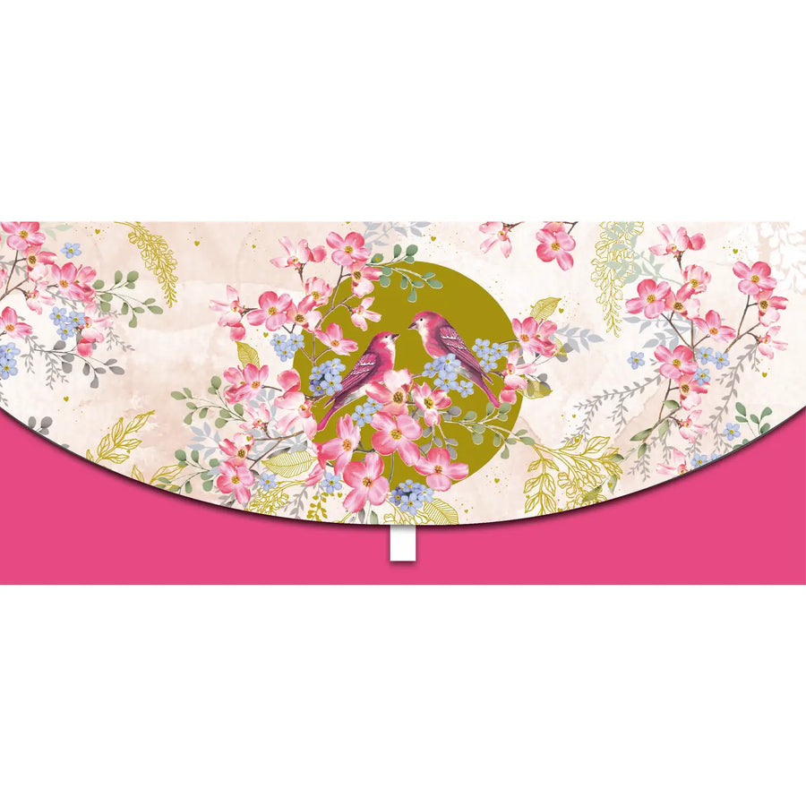 Sobre Money card Pájaro entre las flores