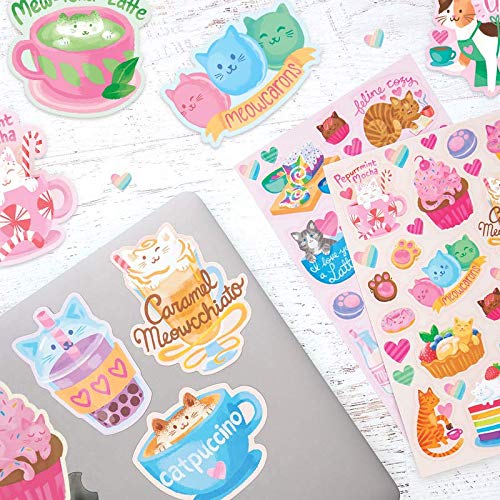 Pegatinas con aroma - Cat Café - Scented Scratch Stickers