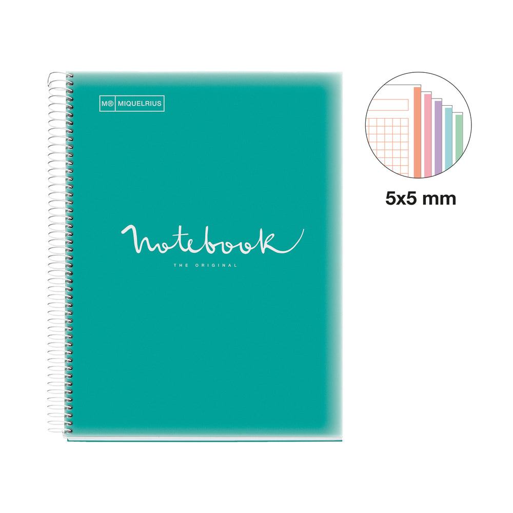 Cuaderno NB5 A4 120 CLA 90G PP Emotions Turquesa