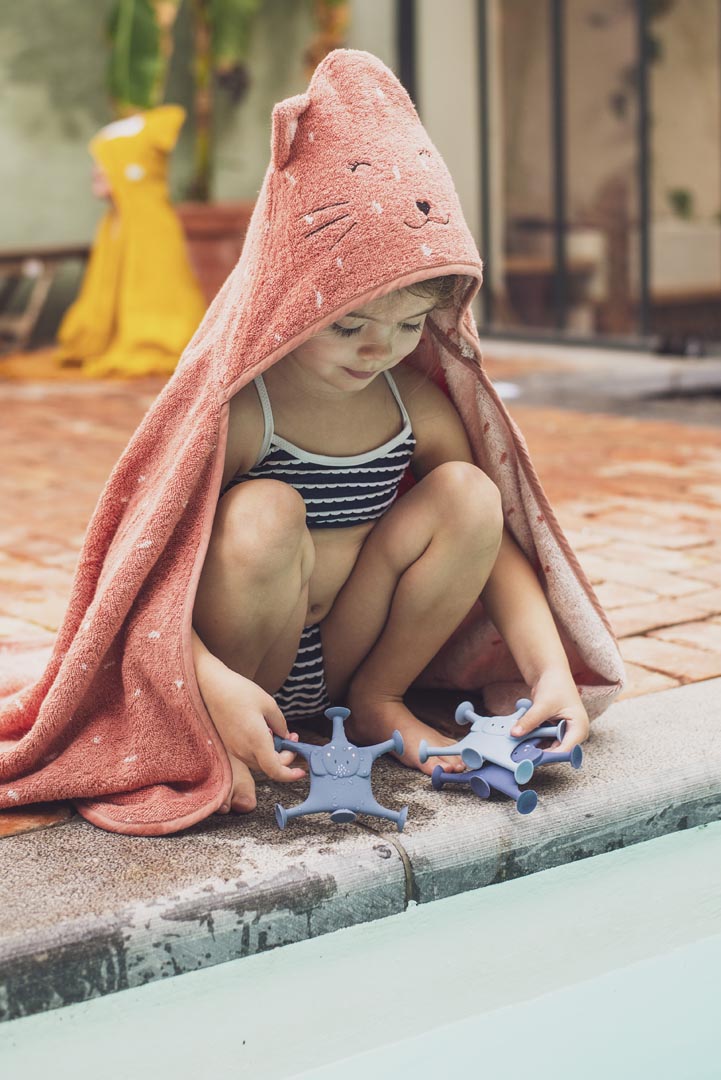 Juego de ventosas de animales 3 piezas - La familia azul de Mrs. Elephant