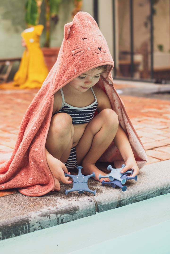 Juego de ventosas de animales 3 piezas - La familia azul de Mrs. Elephant