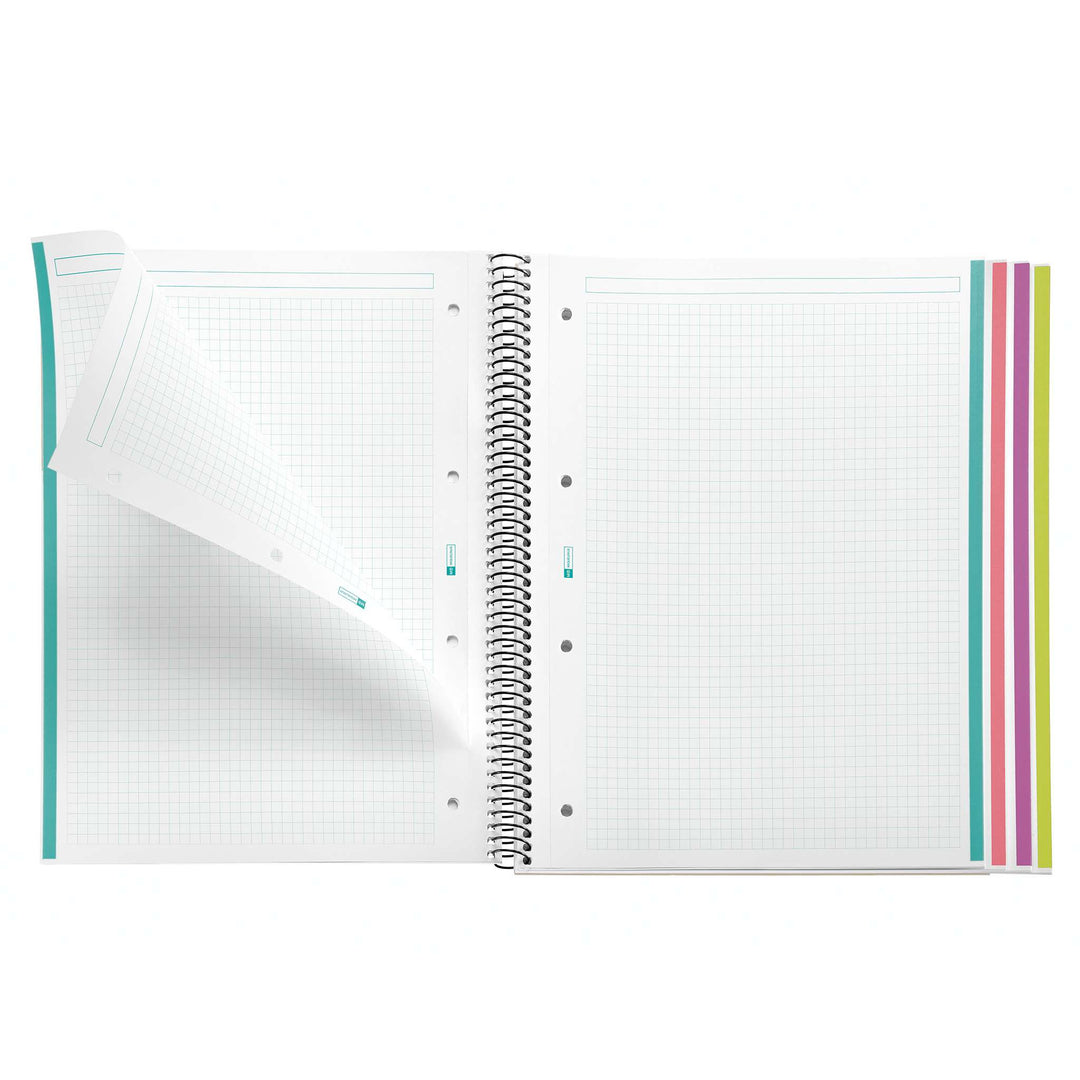 Cuaderno Tapa Blanda A4 Cuadrícula 120 Hojas Miquelrius Aurora Iceland