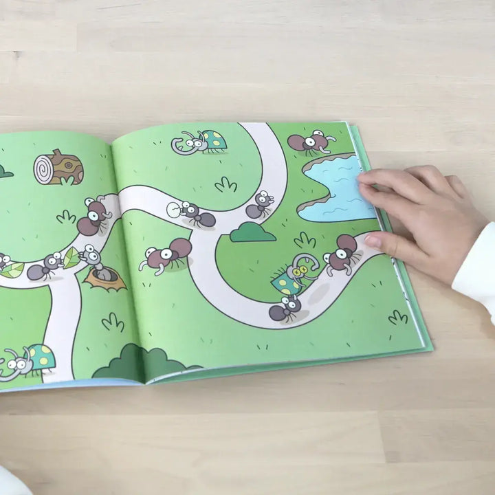Cuaderno con adhesivos para colorear 'Green & Grow'