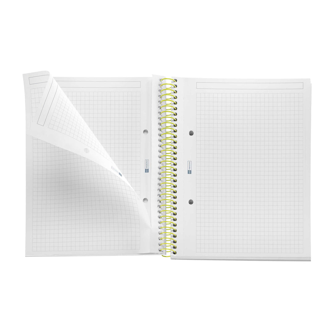 Cuaderno A5 80 Hojas Cuadrícula Between The Lines Limon