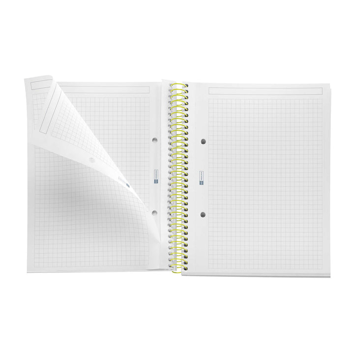 Cuaderno A5 80 Hojas Cuadrícula Between The Lines Limon
