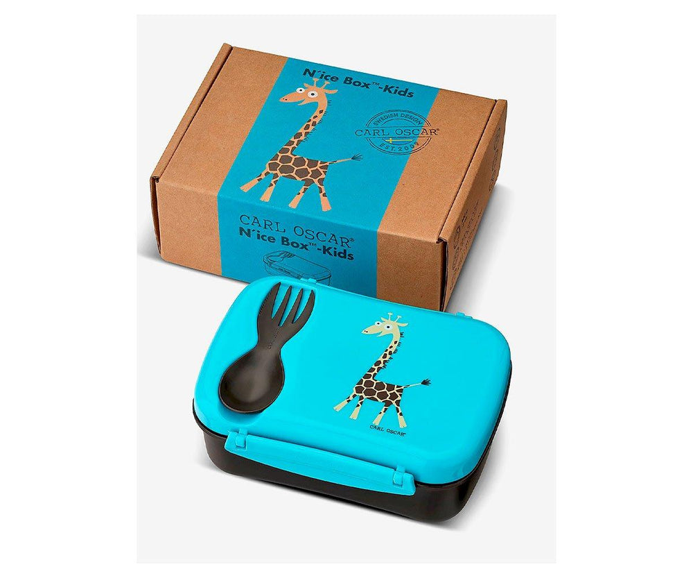 Caja de Almuerzo N'ice Box Kids Jirafa Turquoise