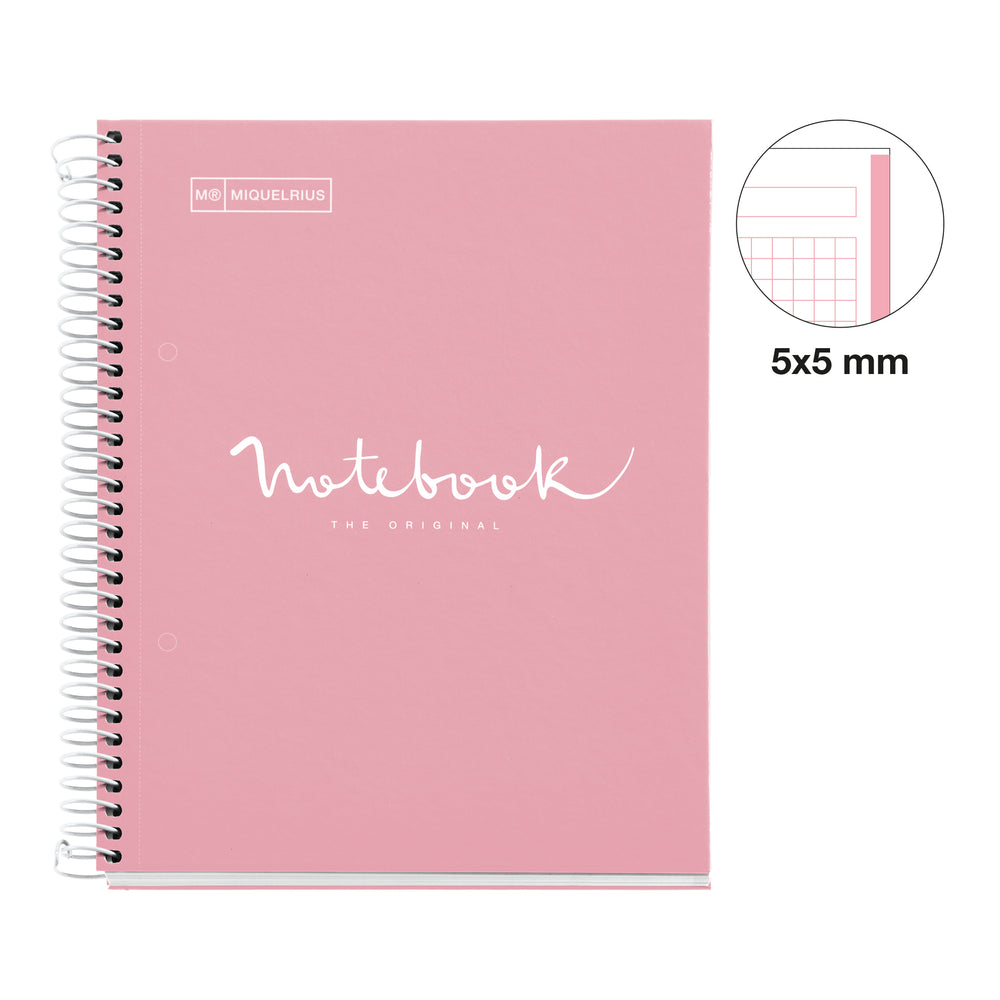 Cuaderno NB1 A5 80 CLA 90G Emotions Rosa
