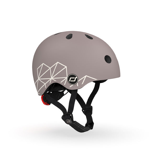 Casco Scoot and Ride XXS - líneas marrones