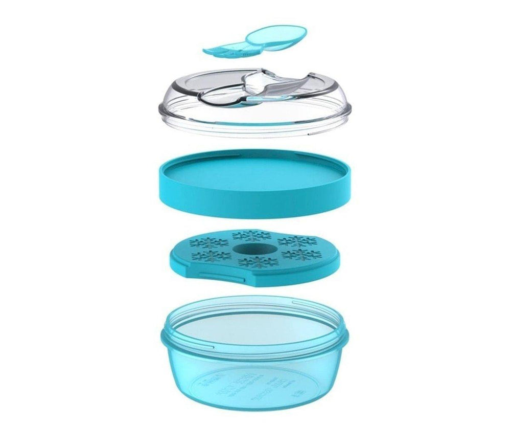 Caja Almuerzo con Tapa Refrigerante N'ice Cup Turquoise
