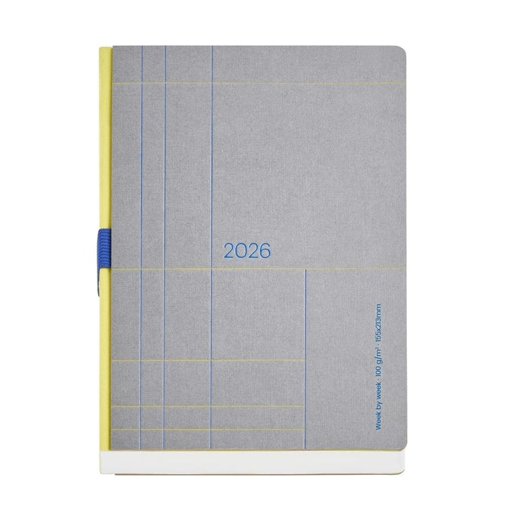 Agenda plus S/V lineas gris basics 26