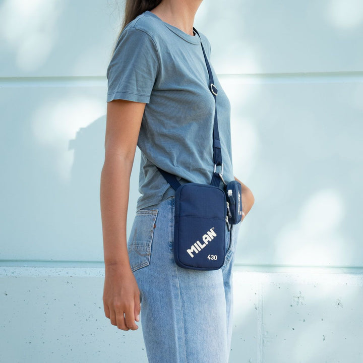 Bolso pequeño bandolera MILAN 430 since 1918, azul