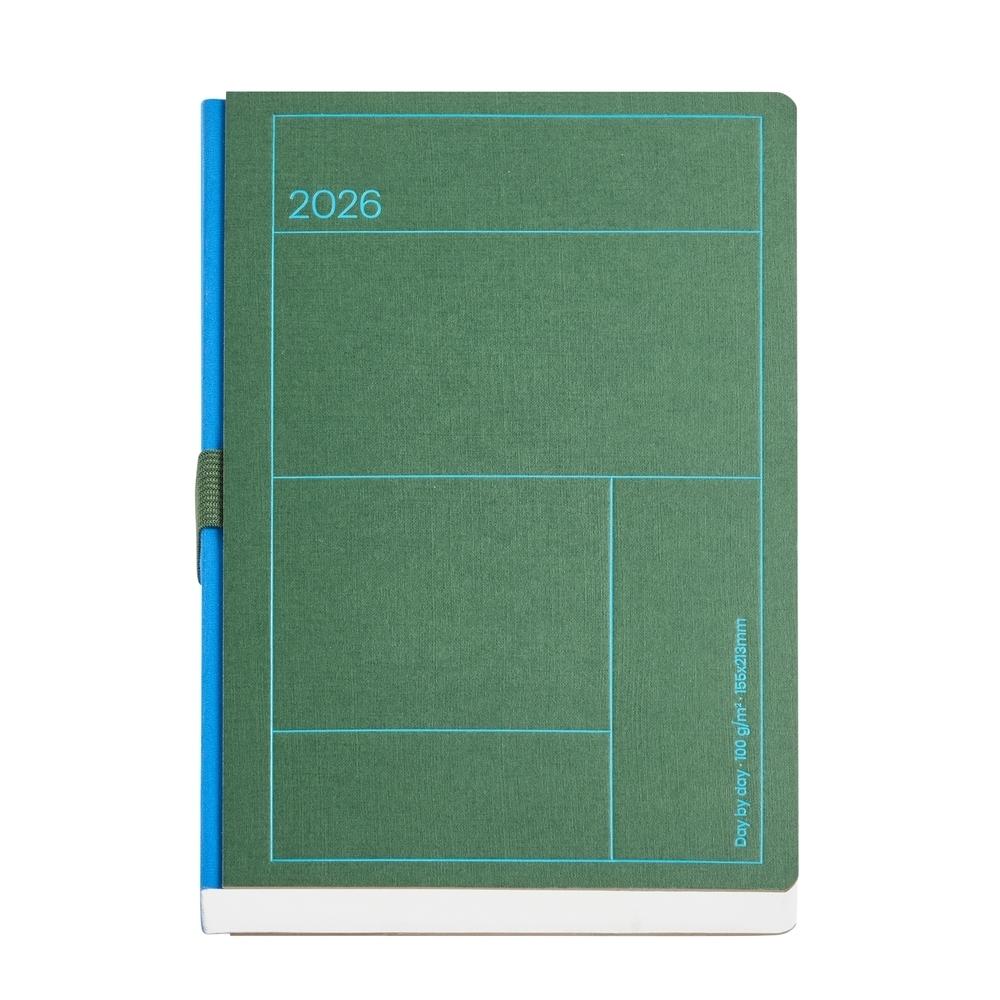 Agenda plus D/P lineas verde basics 26