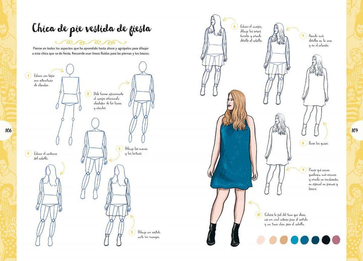 Dibujar en 10 pasos personas