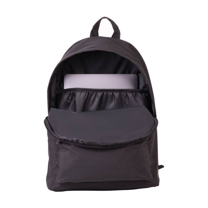 Mochila escolar clásica 2 cremalleras (22 L) serie Shadow, negro