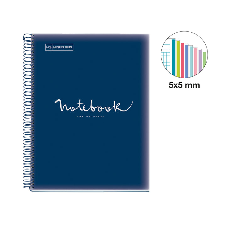 Cuaderno NB8 A4 160 CLA 90G PP EMOTION Marino