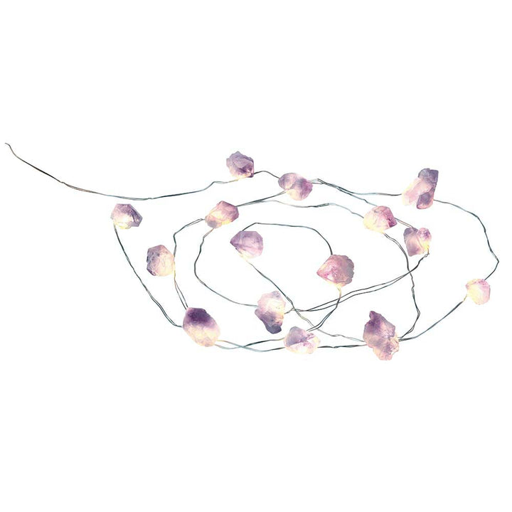 Guirnalda de luz con piedras energéticas