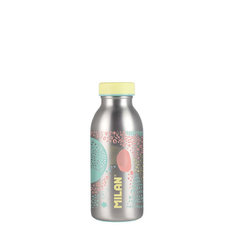 Botella isotérmica de acero inoxidable 0,35 L serie Silver, amarillo