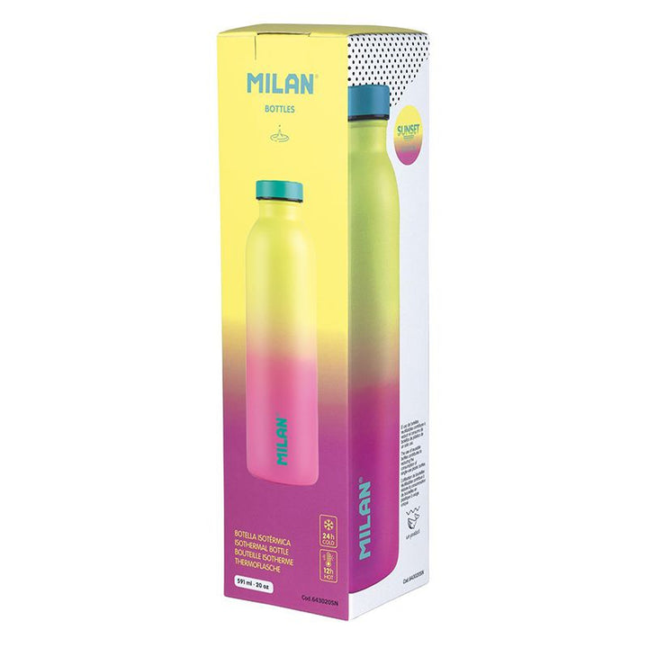 Botella isotérmica de acero inoxidable 0,59 L serie Sunset, rosa