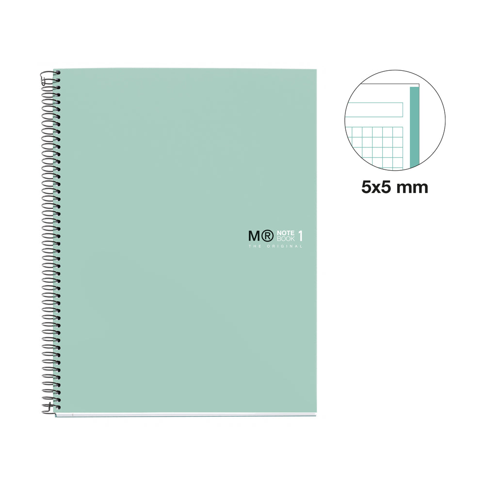 Cuaderno NB1 A4 80 CLA 90G COL.Aqua