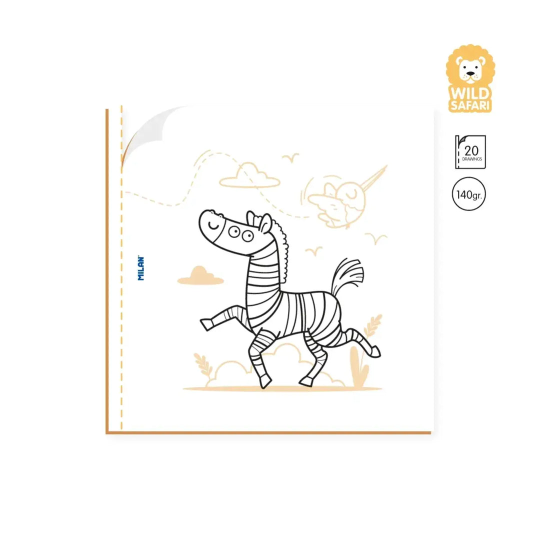 Cuaderno para colorear 'Wild safari'