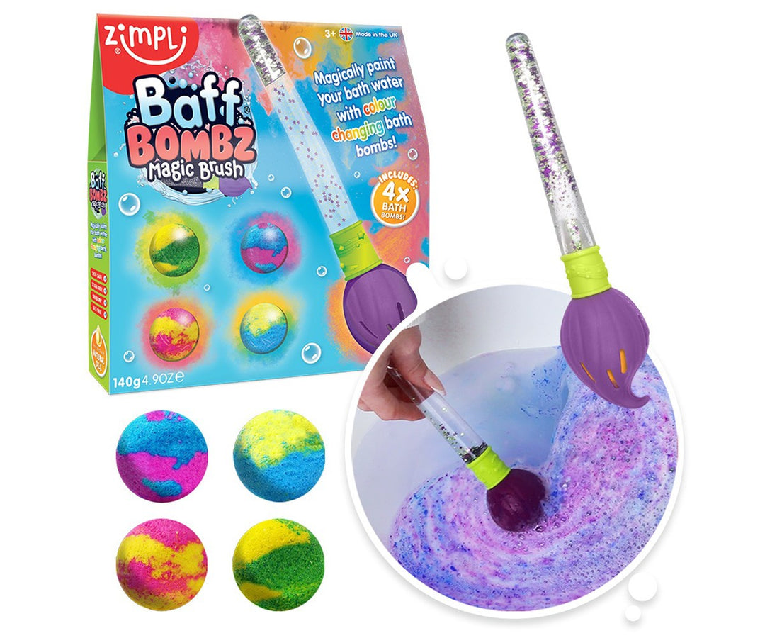 Pincel Mágico + 4 Bombas De Baño
