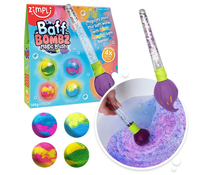 Pincel Mágico + 4 Bombas De Baño