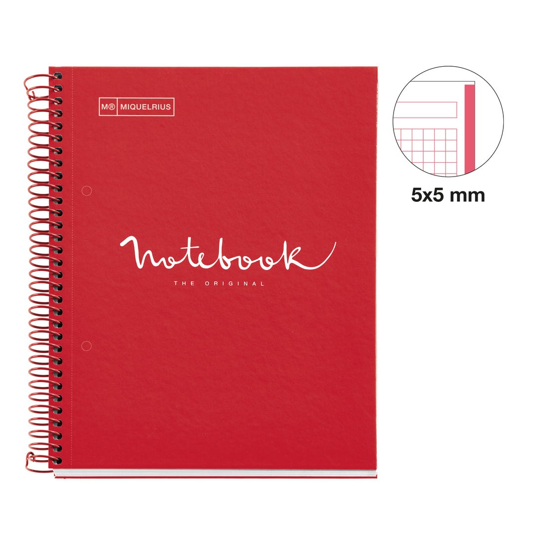 Cuaderno NB1 A5 80 CLA 90G Emotions Rojo