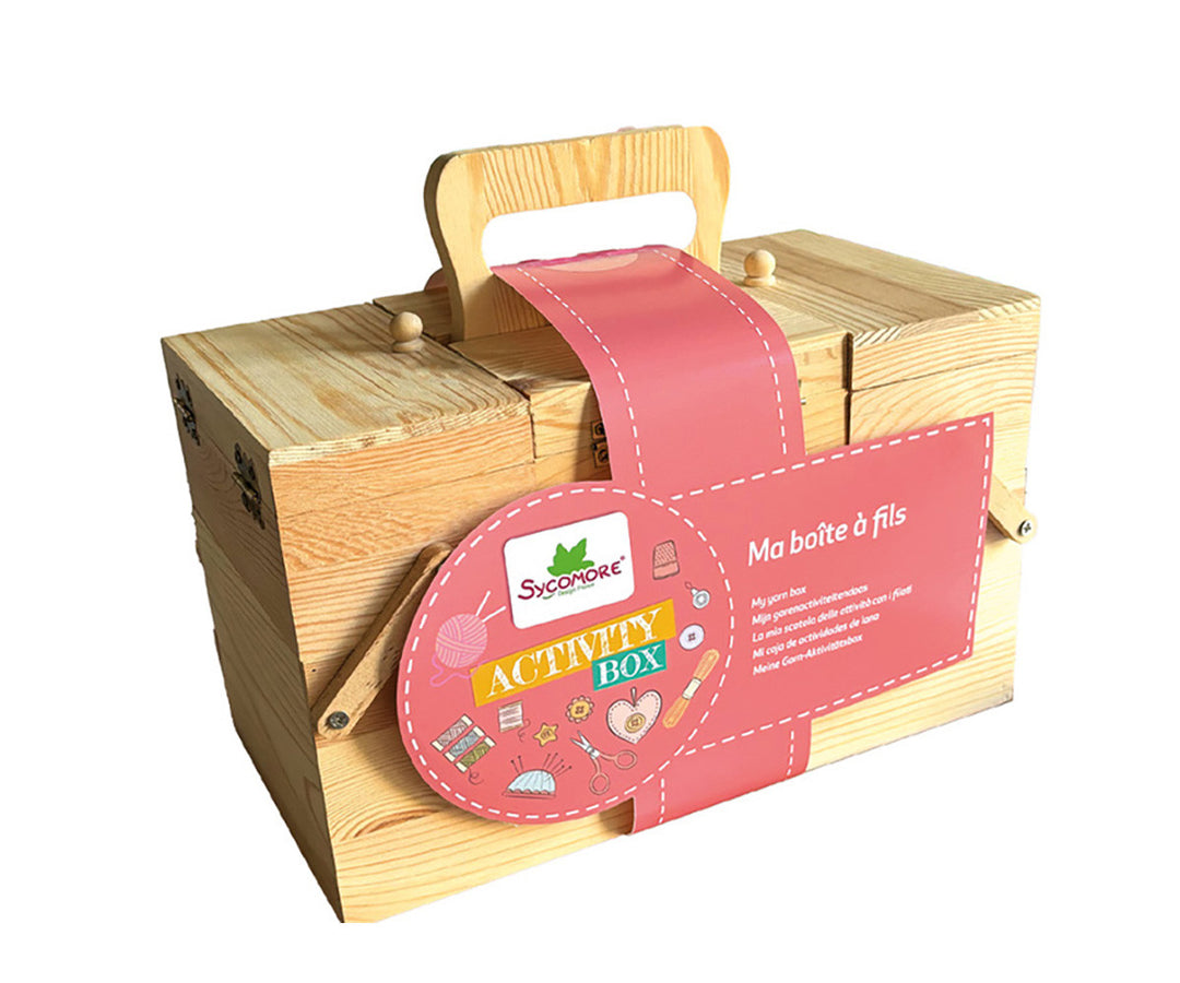 Caja de manualidades con Lana