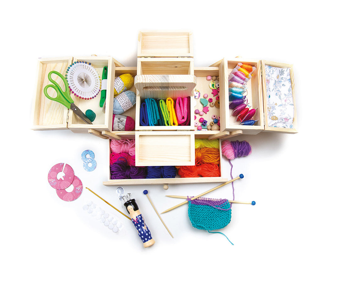 Caja de manualidades con Lana