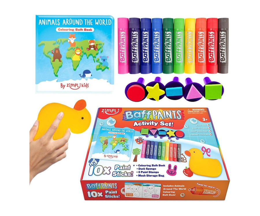 Kit para Colorear en la Bañera Baff Paints + Activity Set y Libro