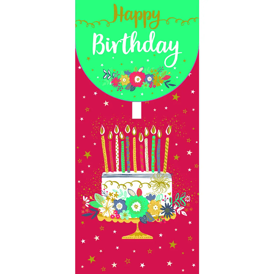 Sobre Money card Pastel cumpleaños