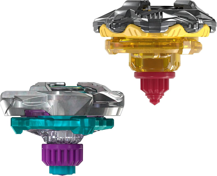 Beyblade X, Pack Doble Calibur Samurai 6-70M Bx y Obsidian Shell 3-85S Bx
