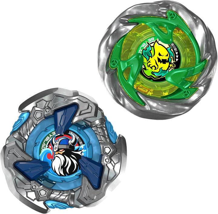 Beyblade X, Circle Ghost 4-60LR UX y Hack Viking 4-55O UX