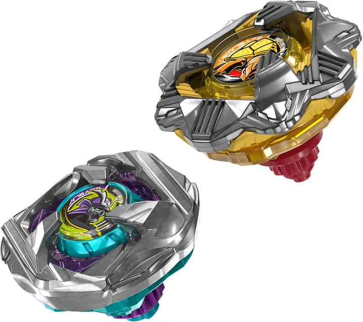 Beyblade X, Pack Doble Calibur Samurai 6-70M Bx y Obsidian Shell 3-85S Bx