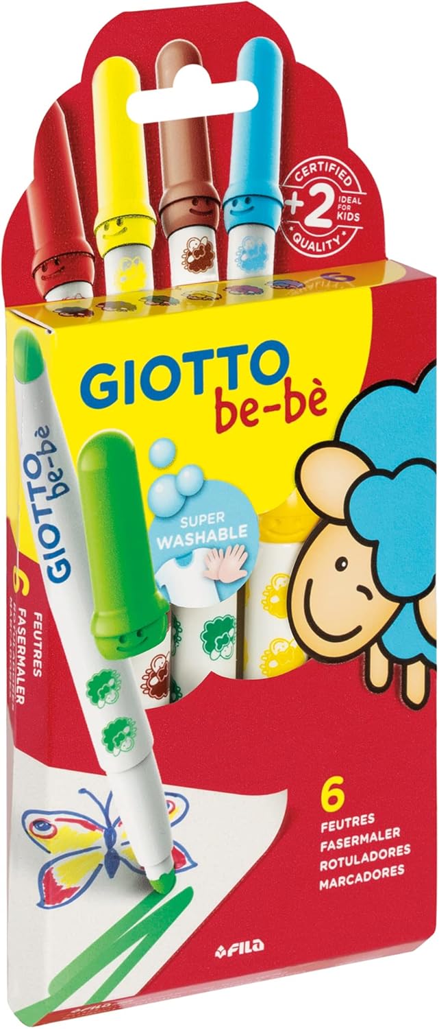 Caja 6 Súper rotuladores Giotto Bebe