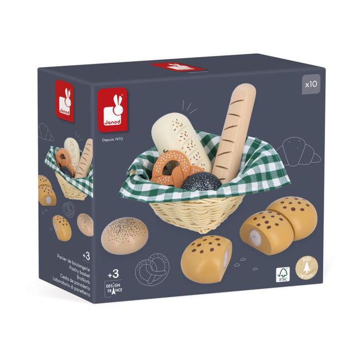 Abuelita alegre - cesta de panadería