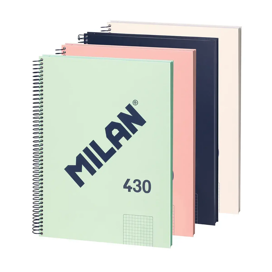 Cuaderno A4 con espiral y tapa dura, papel cuadriculado, colección 430 since 1918
