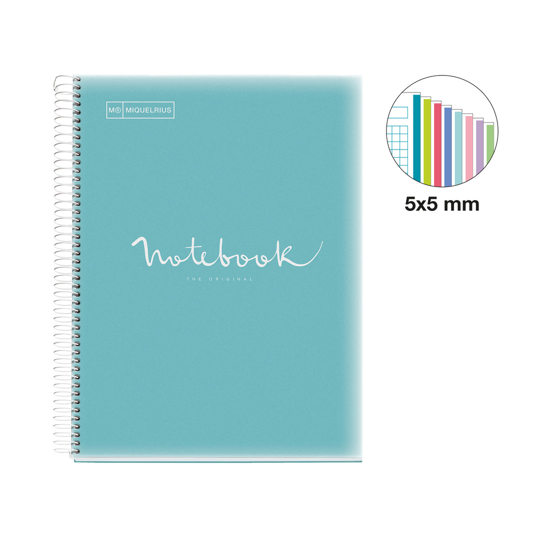 Cuaderno NB8 A4 160 CLA 90G PP EMOT Azul cielo MR