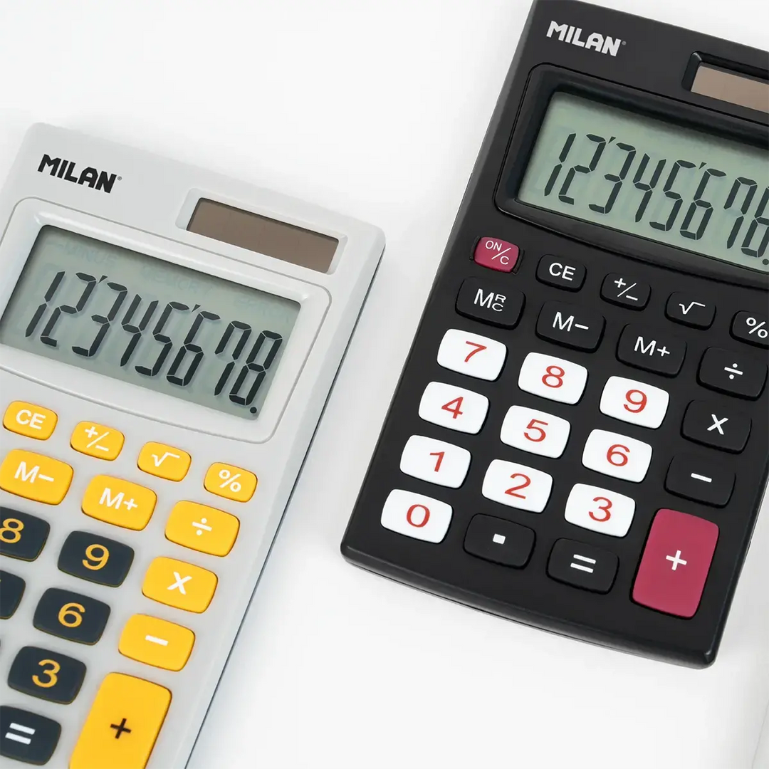 Calculadora Milan Negro C / Funda 8 Digitos