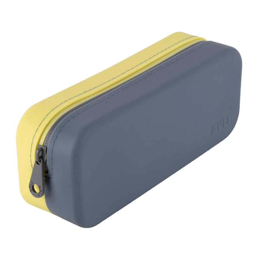 Estuche de silicona bicolor Nordik Azul - Amarillo